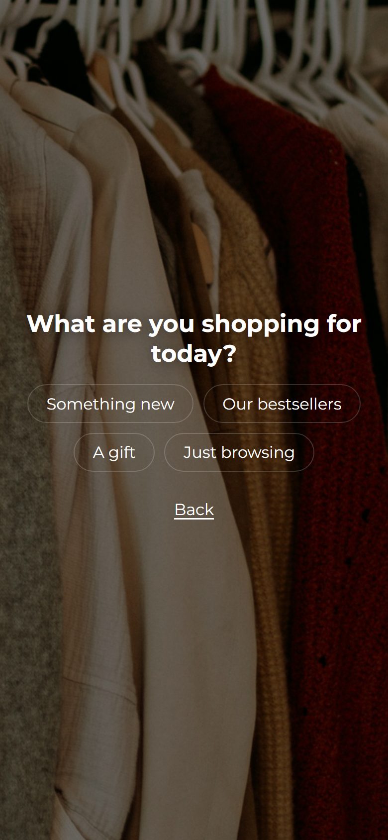 Email sign-up offer on a phone