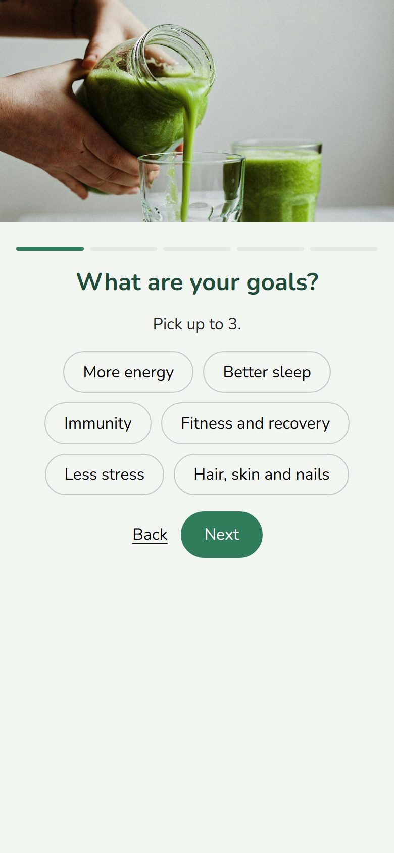 Supplement finder on a phone