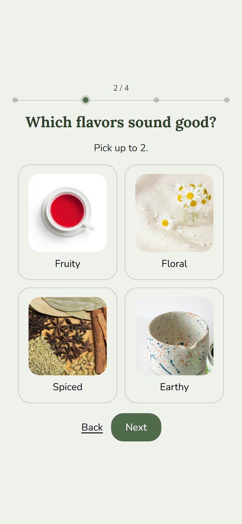 Tea finder on a phone
